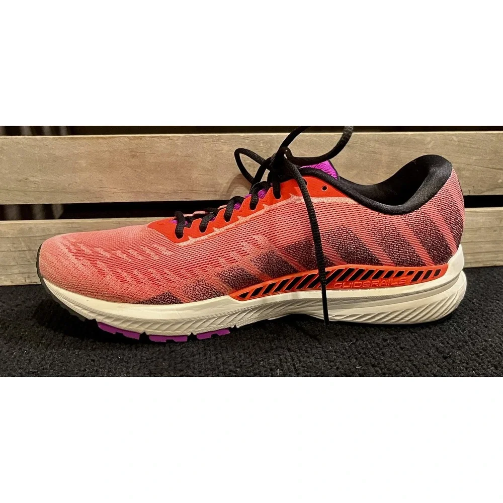 Brooks Ravenna Shoes Womens Size 9.5 Pink Orange Running‎ GuideRails 1202861B615